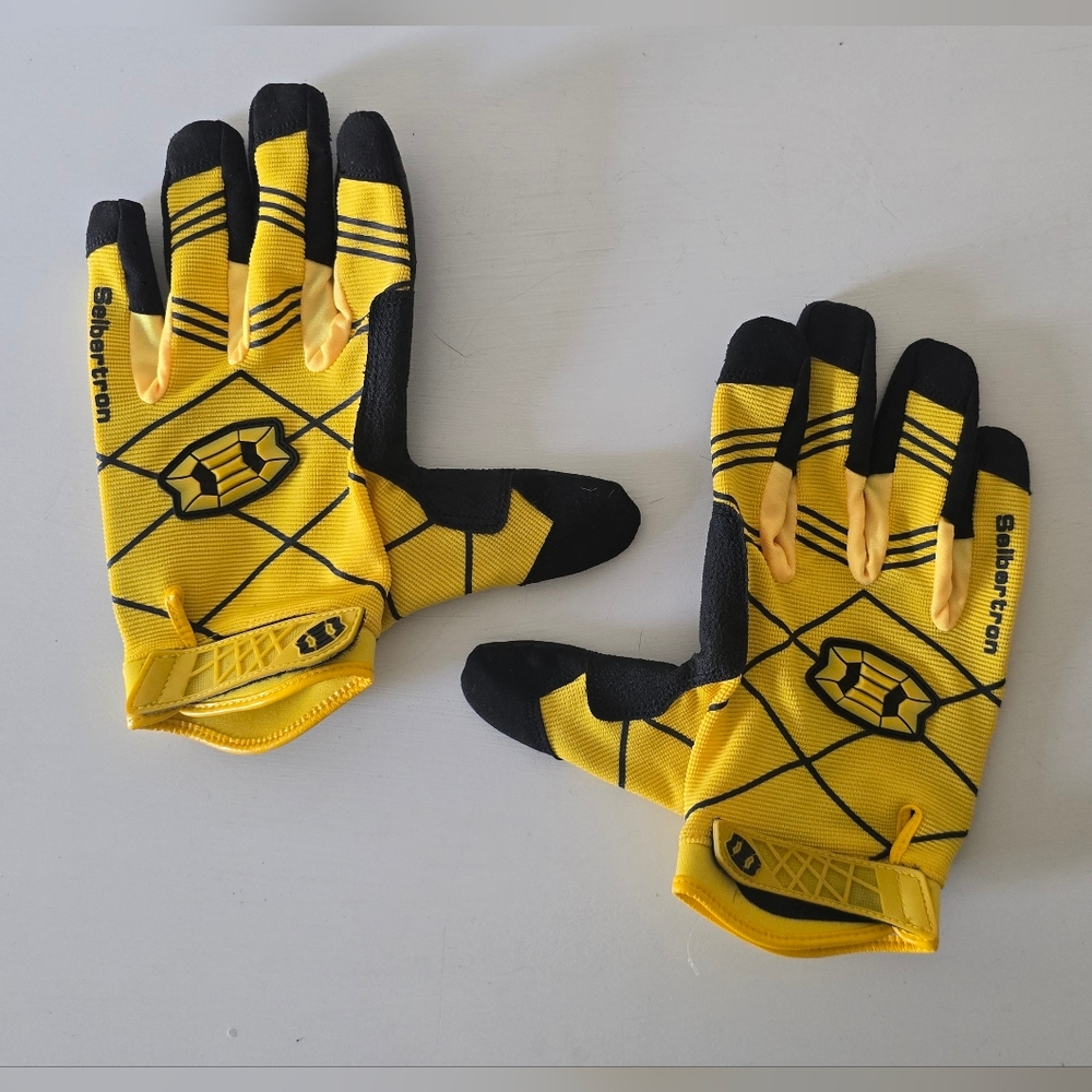 Seibertron Yellow Black Performance Baseball Gloves Size XL